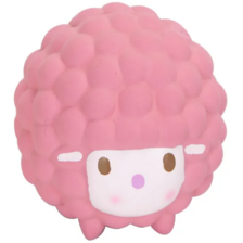 Nobleza gumená pískacia ovečka ružová 5 cm